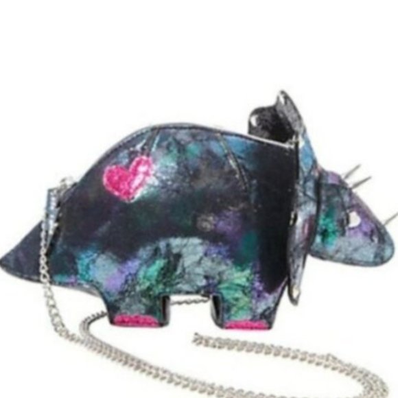 Dinosaur Triceratops Dinosaur Purse Betsey Johnson BETSEY  display picture 3